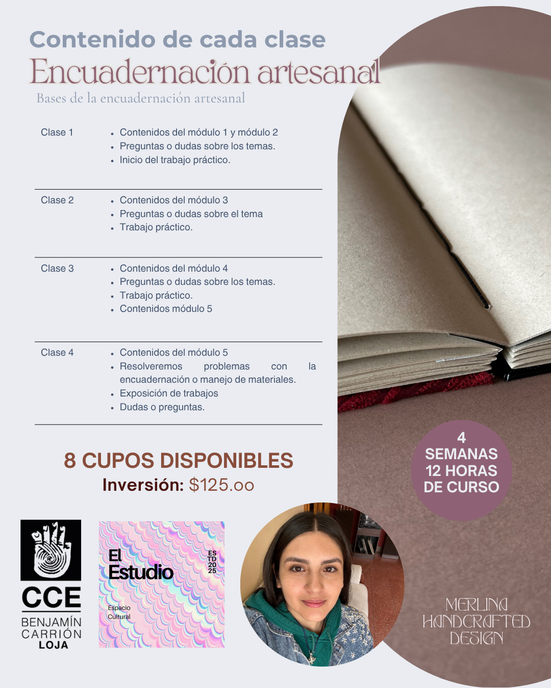 CURSO DE ENCUADERNACIÓN ARTESANAL - Imagen 7